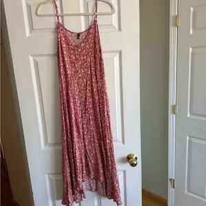 Floral Red Maxi Dress
